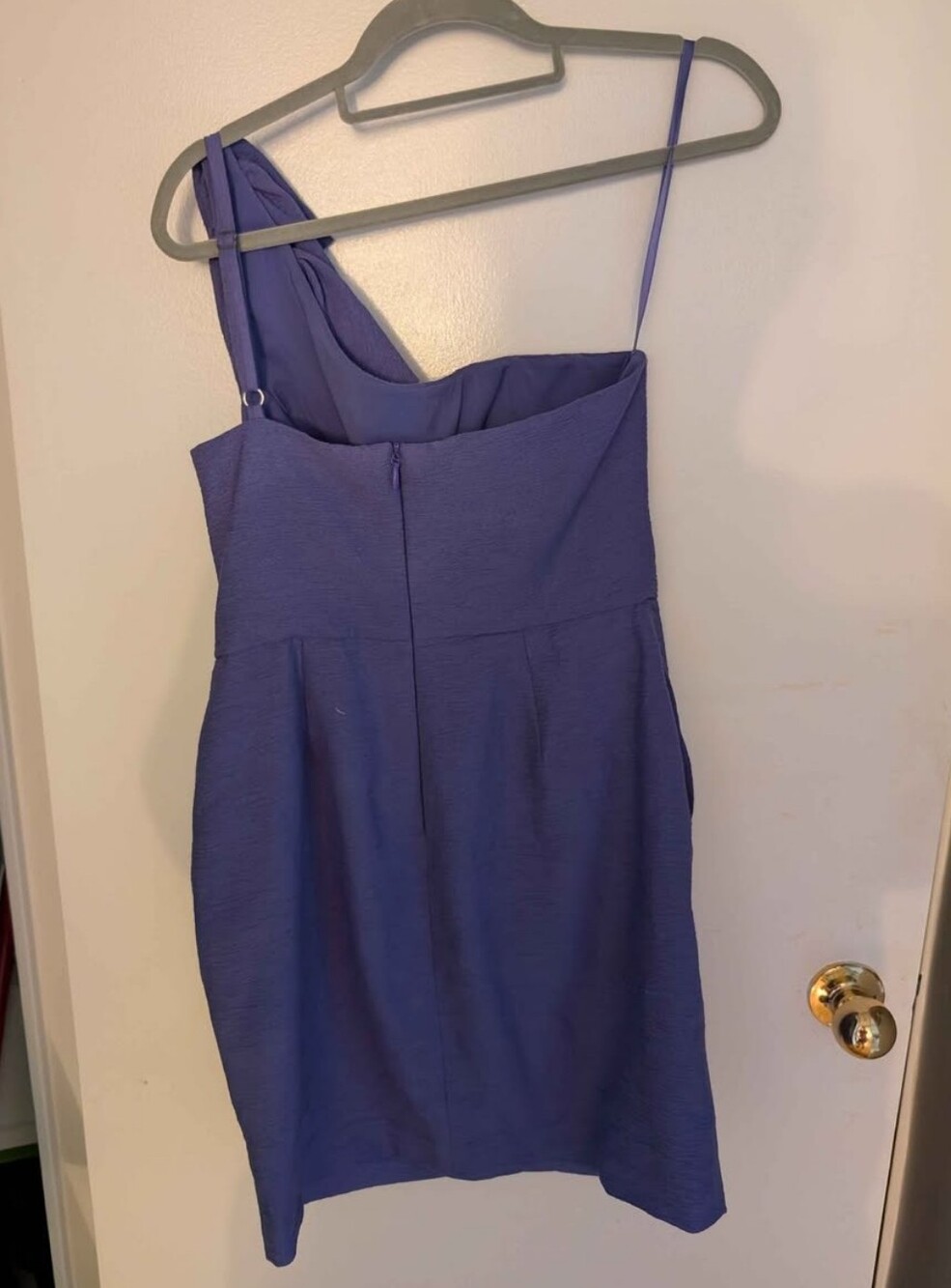 Audrey" One-Shoulder Ruffle Cocktail Dress - Picture 2 of 4